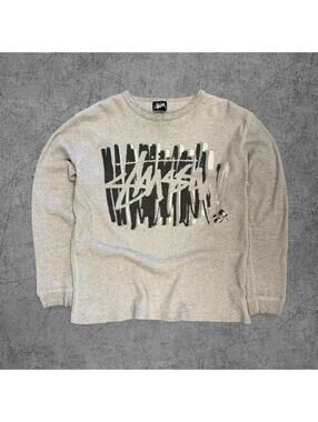 Vintage 90s Grey Stussy Thermal